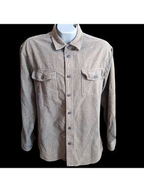 Grizzly Mountain Mens Flannel Shirt Hunting Olive Green Heavyweight Button-Up